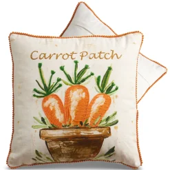 Raz Imports Raz 14" Carrot Patch Easter Pillow 4419321