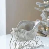 Raz Imports Raz 14" Champagne Ribbed Sleigh Christmas Decoration 4411344