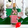 Raz Imports Raz 8" Christmas Cheer Champagne Bottle Acrylic Cut Out Sign Decoration 4528121
