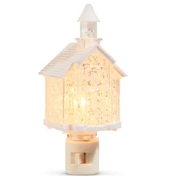 Raz Imports Raz 6.5" Church Night Light Christmas Decoration 4519061