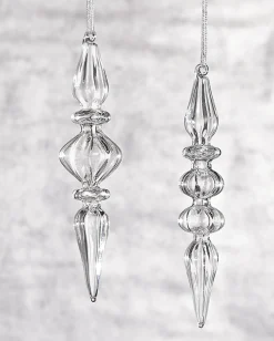 Raz Imports Raz 8" Clear Glass Finial Christmas Ornament 4022819 Discount