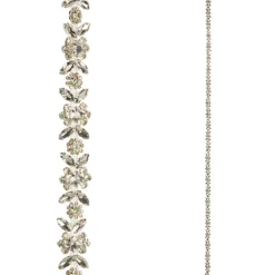 Raz Imports Raz 6' Clear Jeweled Christmas Tree Garland G4513611 Clearance