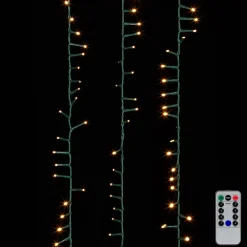 Raz Imports Raz 73.8' Compact Snake Garland Green Wire with White Christmas Lights G3937039 Hot