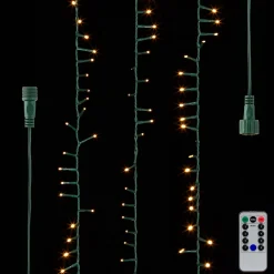 Raz Imports Raz 73.8' Connectable Snake Garland Green Wire with Compact White Lights Christmas Light Strands L4137015 New