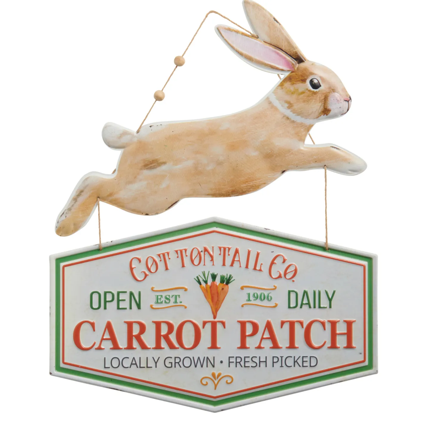 Raz Imports Raz 19" Cottontail Co. Hanging Easter Sign 4411201 Online