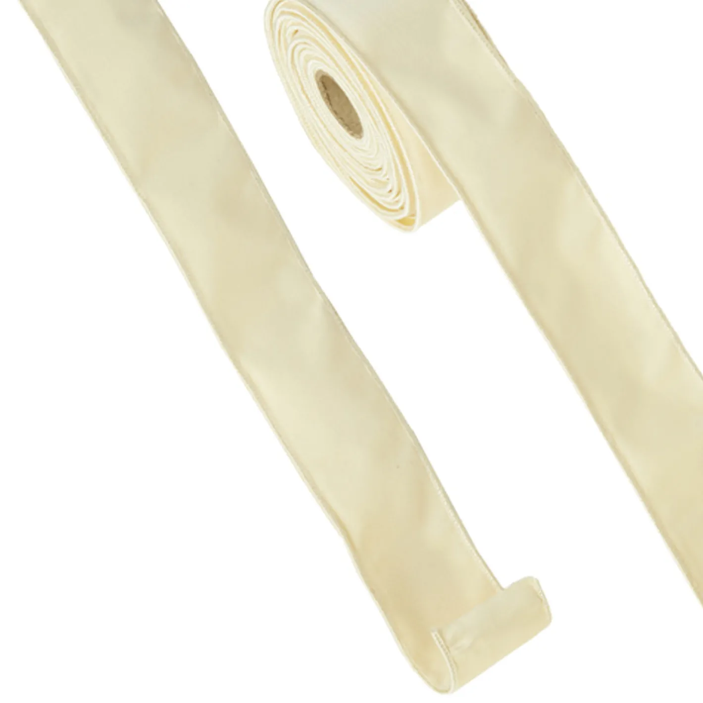 Raz Imports Raz 2.5" Cream Velvet Wired Christmas Ribbon R4371820 Outlet