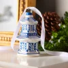 Raz Imports Raz 4.25" Eric Cortina Delft Pagoda Glass Christmas Ornament 3953018 Discount