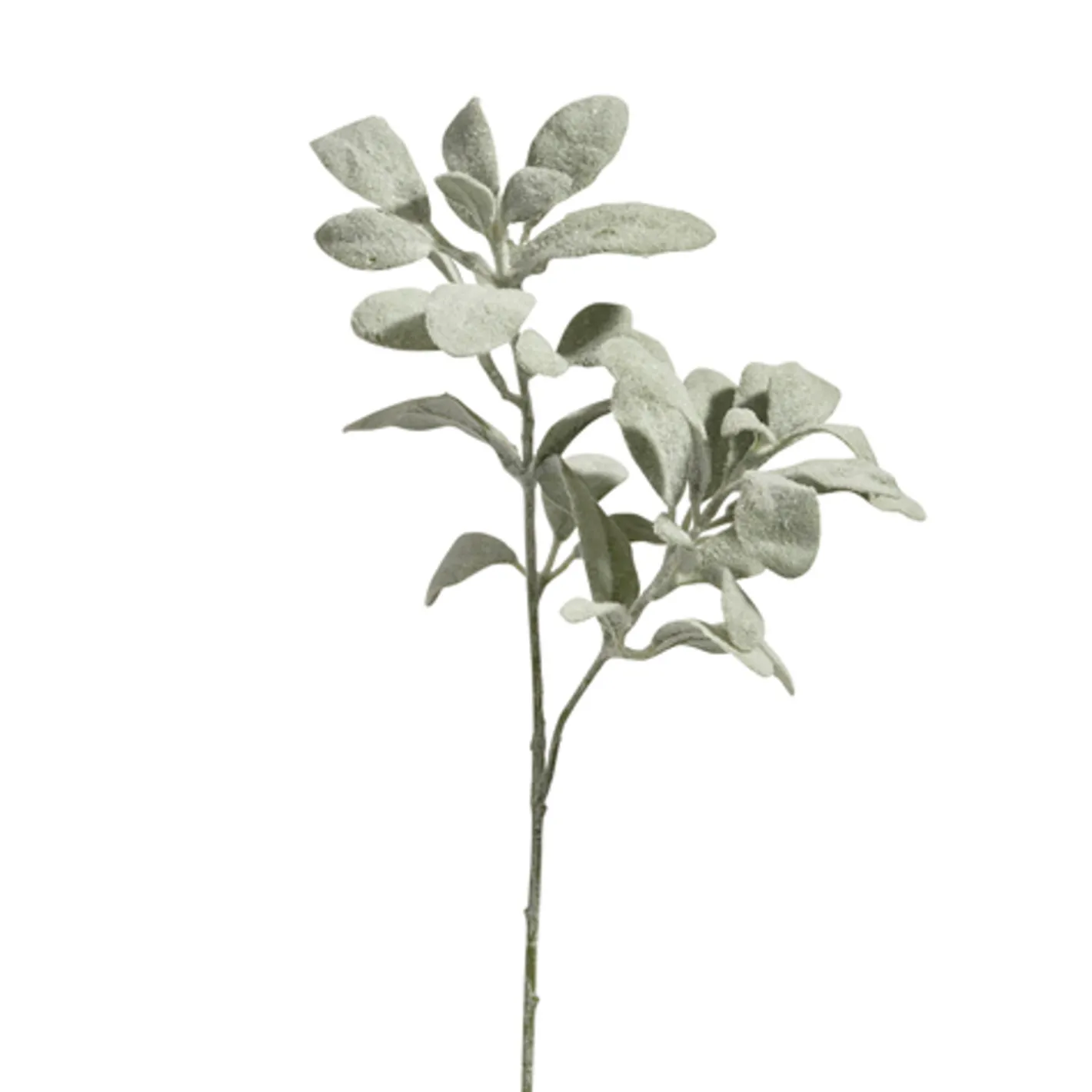 Raz Imports Raz 18" Flocked Lamb's Ear Christmas Tree Pick F4422680 Hot