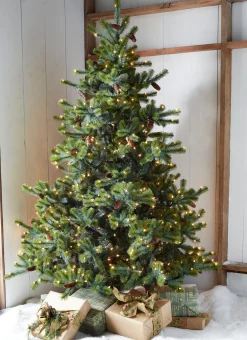 Raz Imports Raz 7.5' Forever Lit Green Big Sky Spruce Christmas Tree T4352009 Hot