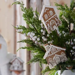 Raz Imports Raz 25.5" Gingerbread House Christmas Tree Spray F4406641 Hot