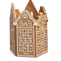Raz Imports Raz 8" Gingerbread Village Christmas Candle Holder 4457717 New