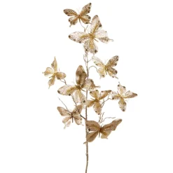 Raz Imports Raz 37" Glitter Gold Butterfly Spray Christmas Tree Accessory F4542085 Best