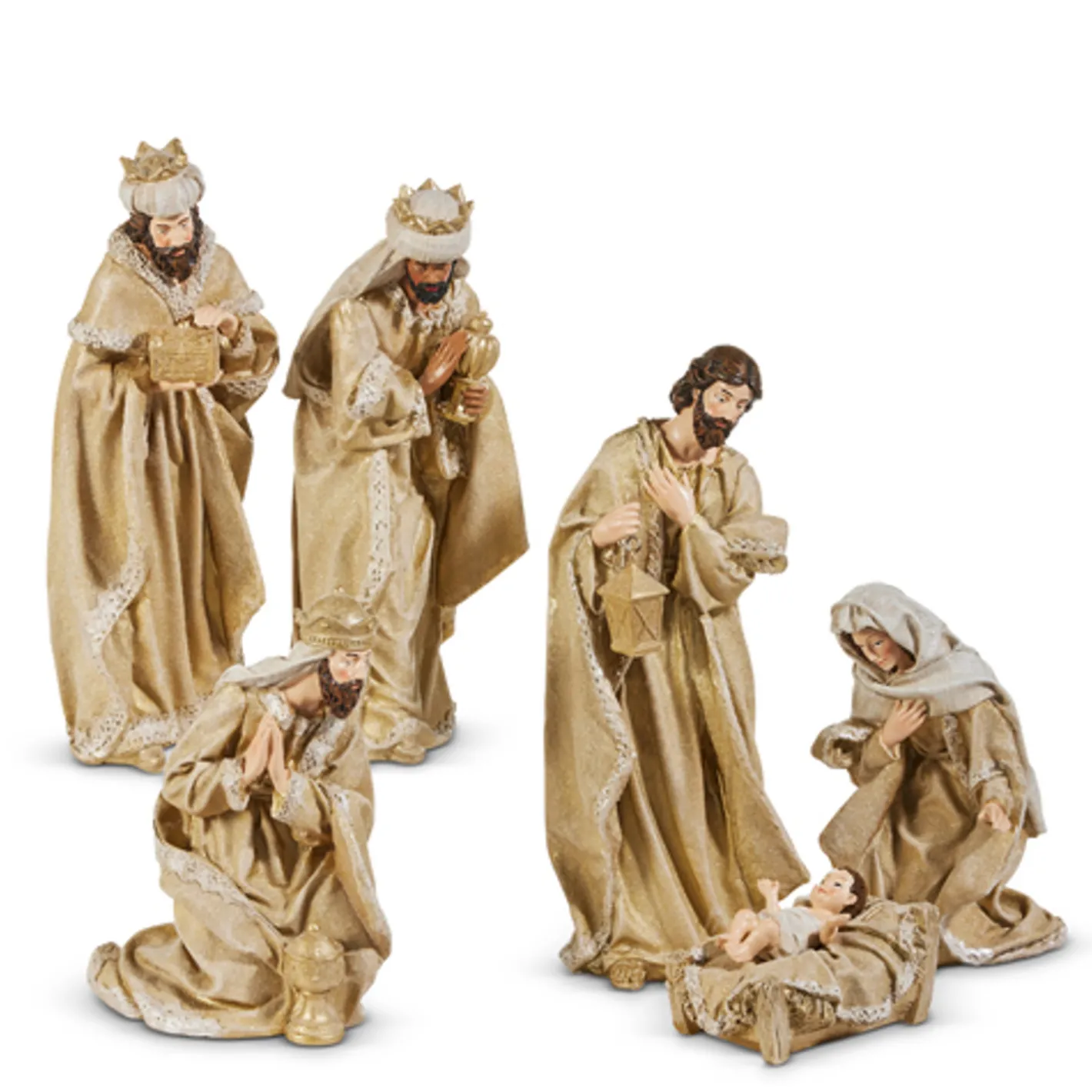 Raz Imports Raz 15.5" Glittered Nativity Set Christmas Decoration 4512172 Best
