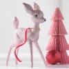 Raz Imports Raz 6.5" Glittered Pink Deer Vintage Inspired Christmas Ornament 4438864 Online