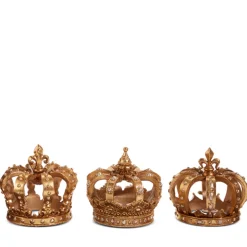 Raz Imports Raz 5" Gold Crown Christmas Figure Decoration 4412121