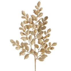 Raz Imports Raz 29" Gold Glittered Holly Christmas Tree Spray F4206767