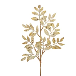 Raz Imports Raz 26.75" Gold Glittered Laurel Leaf Christmas Tree Spray F4206740