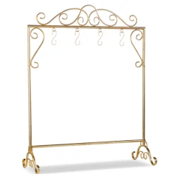 Raz Imports Raz 42.5" Gold Scrollwork Stocking Holder Stand 4317036 Discount