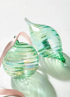 Raz Imports Raz 5" Green Blown Glass Christmas Ornament 4324513 Online