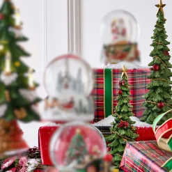 Raz Imports Raz 11.5" Green Glitter Christmas Tree Figures Set of 2 4301641