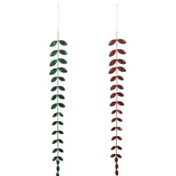 Raz Imports Raz 18" Green or Red Jeweled Drop Christmas Ornament