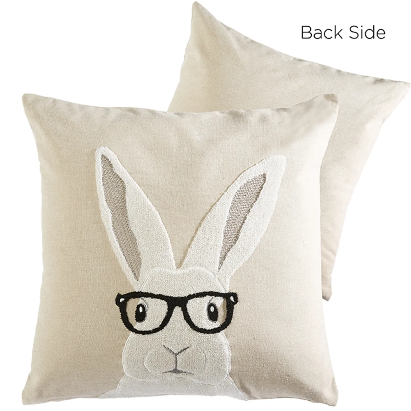 Raz Imports Raz 18" Hipster Bunny with Glasses Easter Throw Pillow 4345517 Hot