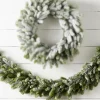 Raz Imports Raz 6' Iced and Flocked Pine Real Feel Christmas Garland G4542029 New