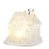 Raz Imports Raz 3" Iced Lighted House Christmas Ornament 4412529 Best