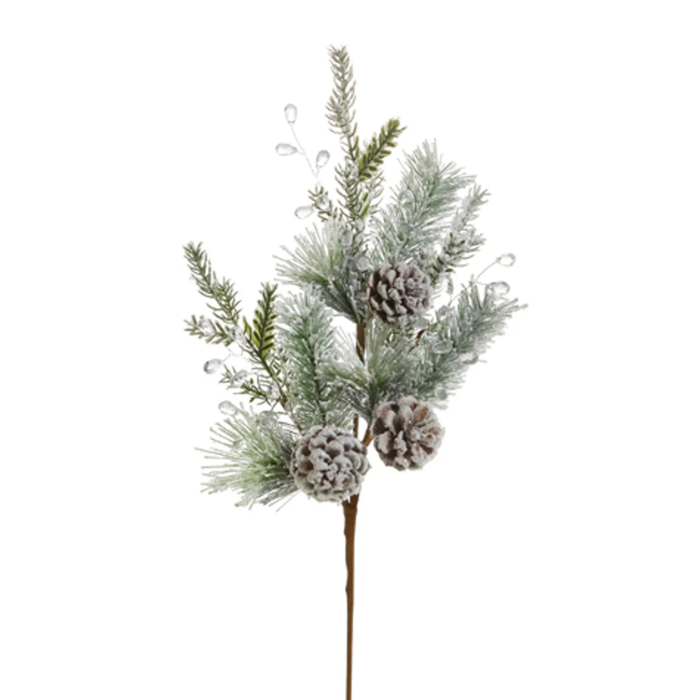 Raz Imports Raz 24.5" Iced Pine and Pinecone Christmas Tree Spray F4406679 Clearance