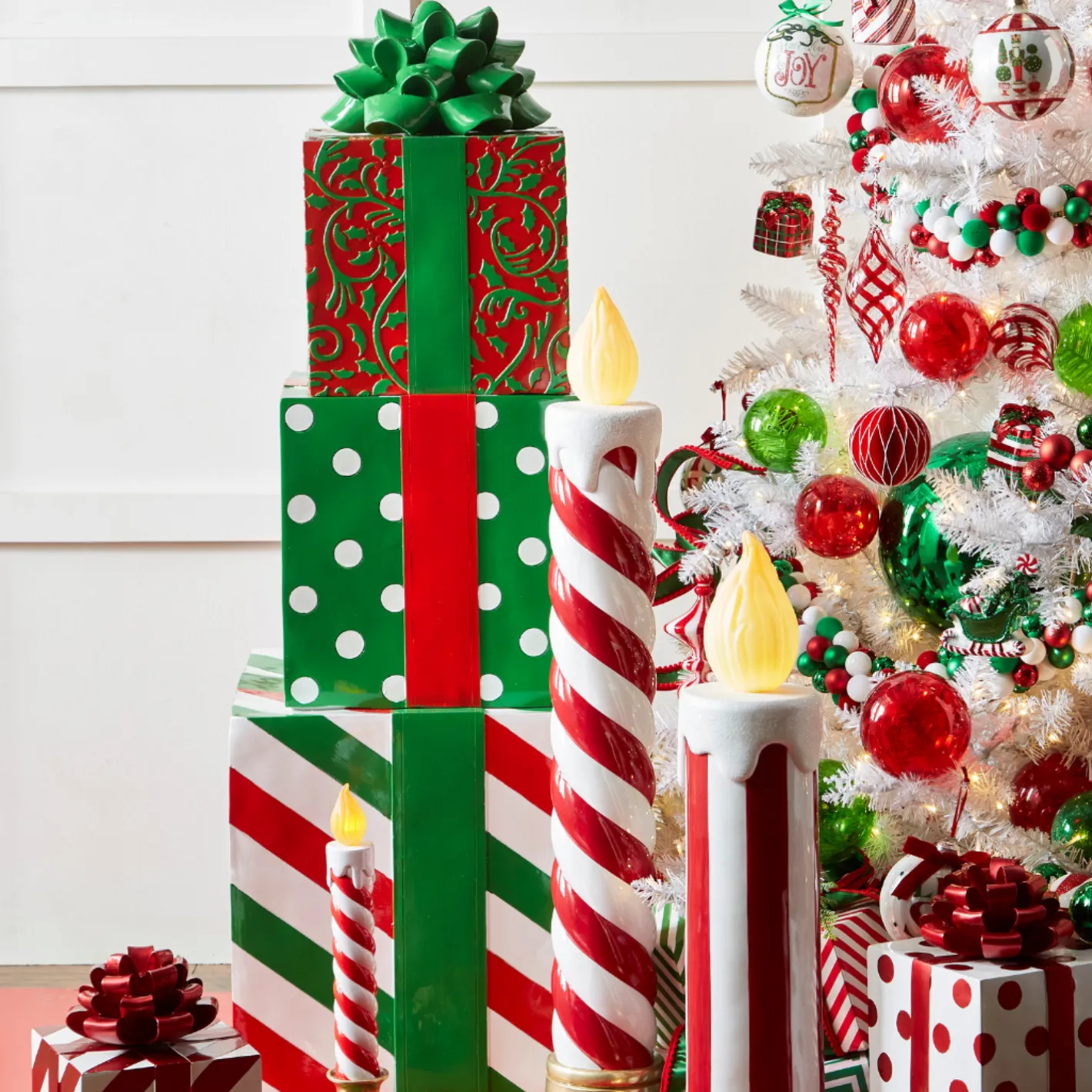 Raz Imports Raz 51" Indoor Outdoor Stacked Packages Christmas Decoration 4510510 Online