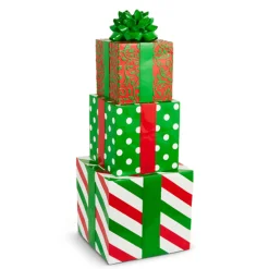 Raz Imports Raz 51" Indoor Outdoor Stacked Packages Christmas Decoration 4510510 Online