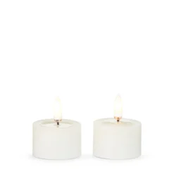 Raz Imports Raz 1.75" Ivory Flameless Tealights with Melted Tops 4559439 Sale
