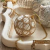 Raz Imports Raz 4" Ivory Jeweled Velvet Ball Christmas Ornament 4327300 Best