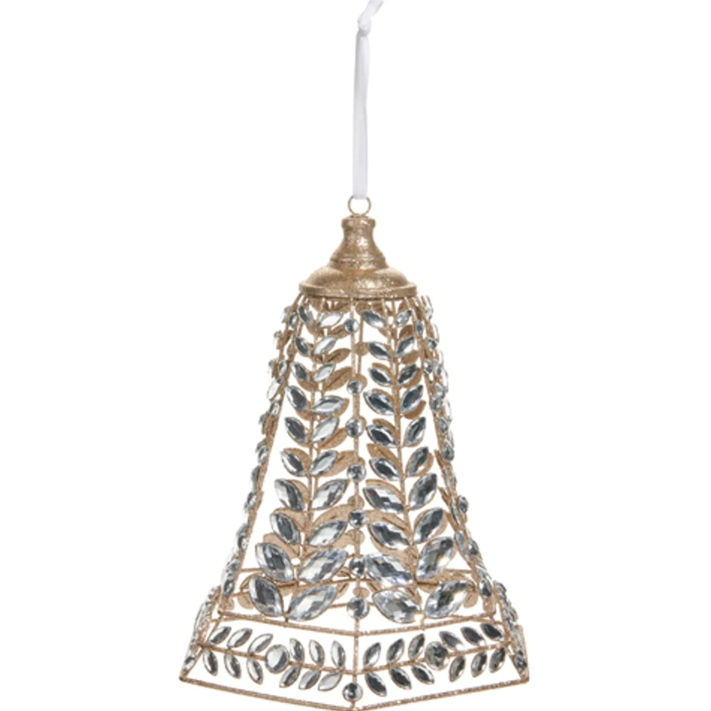 Raz Imports Raz 12.5" Large Clear Jeweled Bell Christmas Ornament 4513561 Best