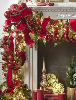 Raz Imports Raz 15" Large Holly Leaf Glass Finial Christmas Ornament 4424545 Outlet