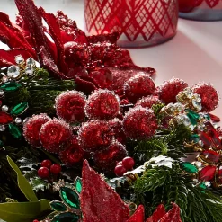 Raz Imports Raz 24" Large Iced Red Berry Christmas Tree Spray F4406655 Best