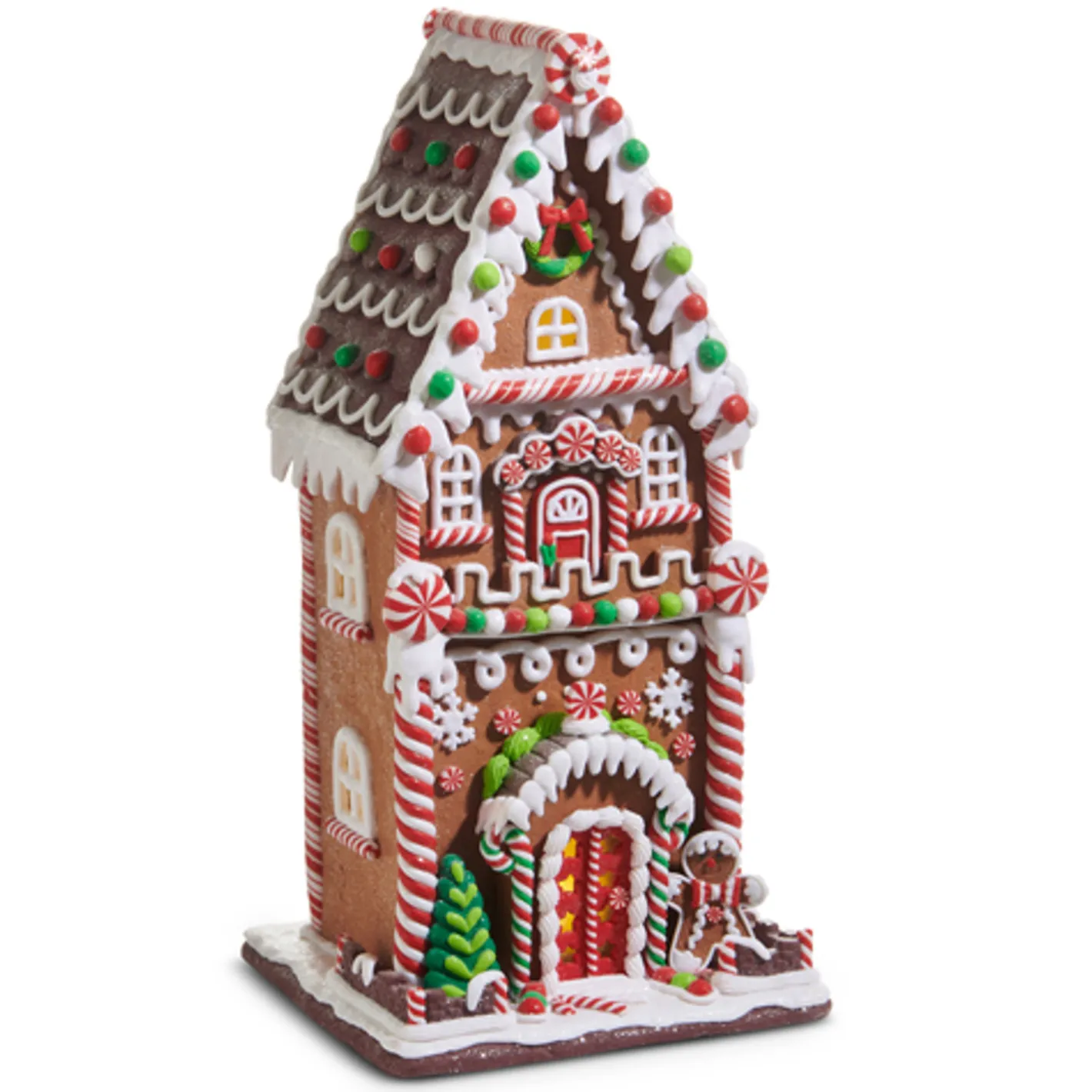 Raz Imports Raz 20.5" Large Lighted Multicolor Gingerbread House Christmas Decoration 4516677 Online