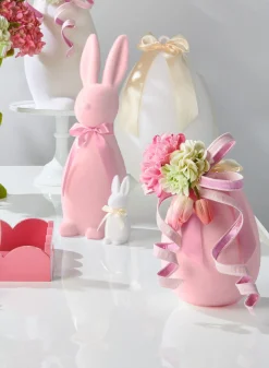 Raz Imports Raz 16" Large Pink or White Pale Flocked Hanging Egg Easter Decoration 4540803 Hot