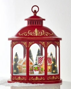 Raz Imports Raz 17.25" Lighted Gingerbread Village Lantern Christmas Decoration 4540511 Online