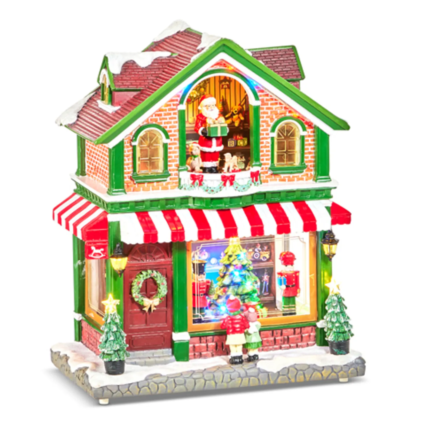 Raz Imports Raz 16" Lighted Musical Animated Toy Shop Christmas Decoration 4510546 Discount
