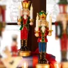 Raz Imports Raz 16.25" Lighted Nutcracker Christmas Figure 4501645 Clearance