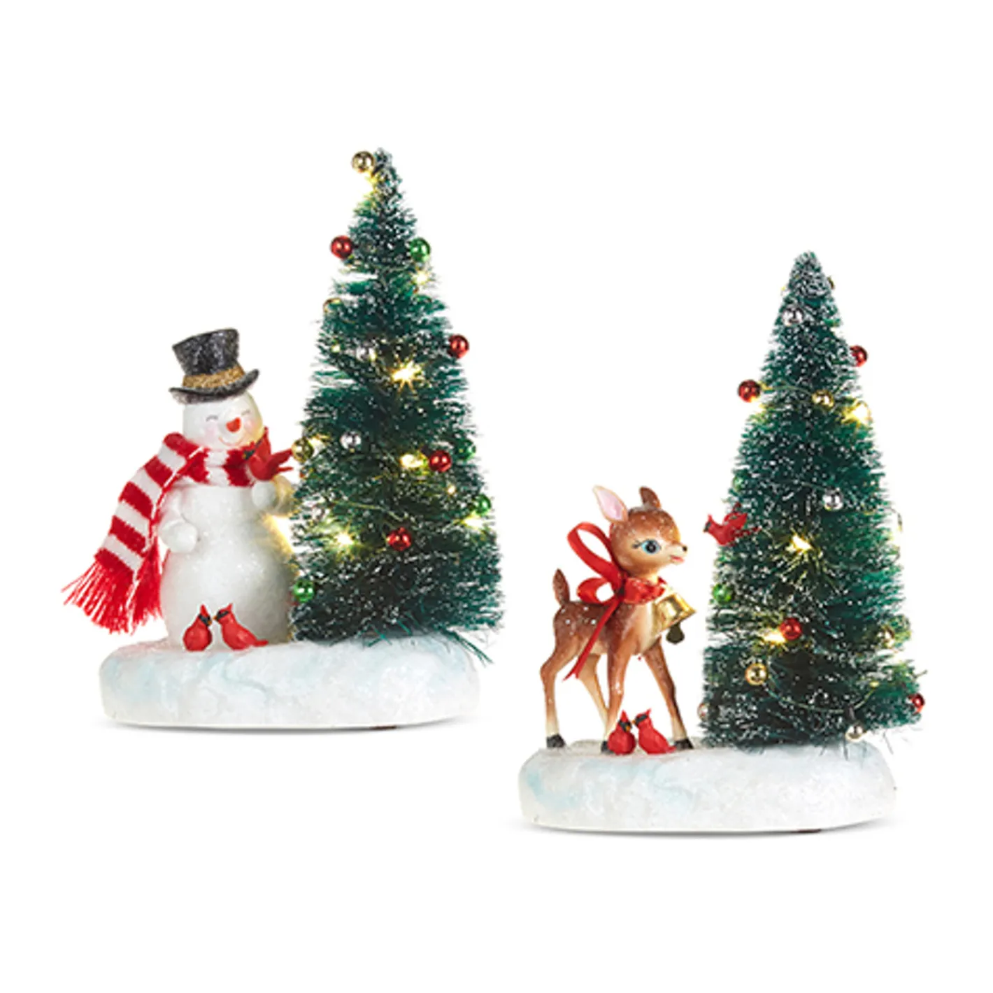Raz Imports Raz 7" Lighted Tree with Vintage Holiday Friends Christmas Decoration 4319125 Online