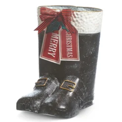Raz Imports Raz 11.5" Merry Christmas Santa Boot Container Christmas Decoration 4312337 Outlet