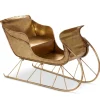 Raz Imports Raz 25.25" Metal Gold Sleigh Christmas Decoration 4517043 Hot