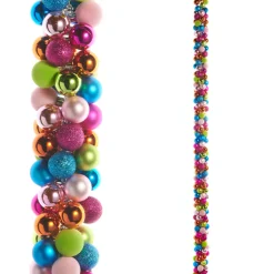 Raz Imports Raz 5' Multicolor Ball Christmas Garland G4532836