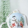 Raz Imports Raz 4.5" North Pole Friends Glass Ball Christmas Ornament 4224586 Sale