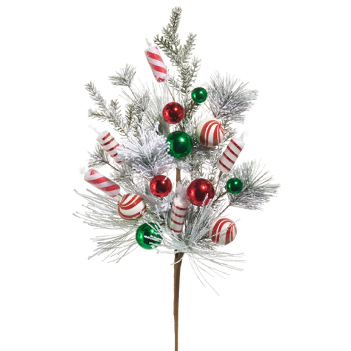 Raz Imports Raz 21" or 33" Frosted Pine and Peppermint Christmas Tree Spray Best