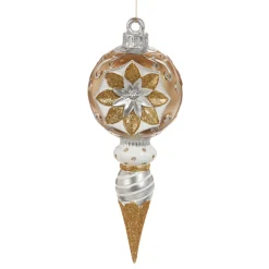 Raz Imports Raz 10" or 12" Gold and Silver Vintage Finial Ornament New