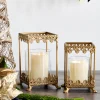 Raz Imports Raz 8" or 9.5" Gold Filigree Square Lantern Christmas Decoration Discount