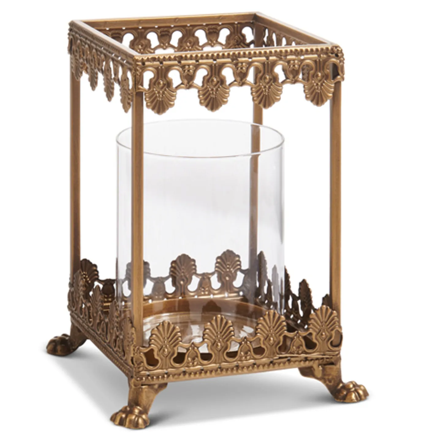 Raz Imports Raz 8" or 9.5" Gold Filigree Square Lantern Christmas Decoration Discount